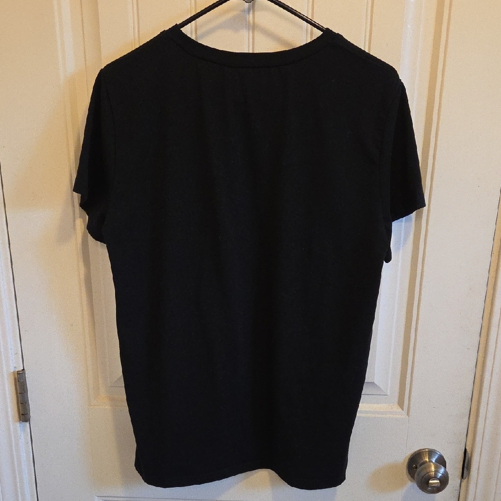 Live By The Sun Love By The Moon Black Graphic Women's Top - Picture 4 of 5